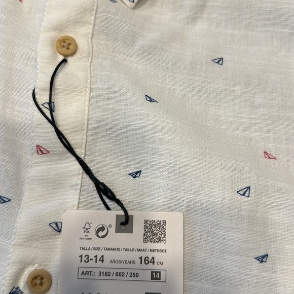 🩵Zara Boys Linen Shirt 🩵 - Picture 6 of 7
